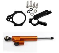 RORVECQ Para Kawasaki Para VERSYS 650 2015-2020 Kit De Montaje Soporte CNC Para Amortiguador Dirección Estabilizador Con Acabado En Patrón Carbono(Model G)