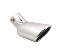 RORVECQ Para Kia K2 K3 Boquilla Escape Redonda Acero Inox Cromado Accesorio Trasero Coche(Plata)