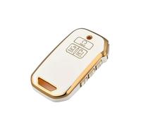 RORVECQ Para Kia Para Carnival Para Fourth Para Generation K5 Para Sportage R Para Stinger Para Sorento Funda Llave 7 Botones Con Llavero(White gold)