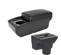 RORVECQ Para Kia Para K2 Auto Caja Almacenamiento Consola Central Caja Brazo Auto Espacio Almacenamiento Modificación Interior Con USB(A2 línea negra Sin USB)