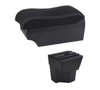 RORVECQ Para KIA Para Rio 5 2012 2013 2014 2015 2016-2019 Reposabrazos Auto Reposabrazos De Cuero Caja De Almacenamiento Consola Central(Línea Blanca E2)