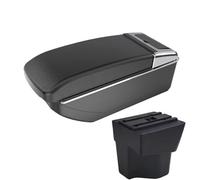 RORVECQ Para KIA Para Rio 5 Reposabrazos Para Rio 2014-2019 Piezas Caja De Reposabrazos Para Auto Caja De Almacenamiento Accesorios Coche Interior(Línea negra Sin USB)