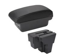 RORVECQ Para KIA Para RIO Caja Reposabrazos Para STONIC Para KIA Para Rio Lx Cerato Reposabrazos Coche Pieza De Retrofit Caja De Almacenamiento(B2 línea negra 3USB)