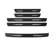 RORVECQ para Leapmotor T03 S01 B10 C11 C10 C16 C01 Protector De Umbral Fibra Carbono Pegatinas Maletero Accesorios Coche(5PC)