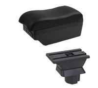 RORVECQ Para Mazda 2 Para Mazda 2 Para Demio Reposabrazos Caja De Almacenamiento Central Interior Retrofit Carga USB(C2 línea negra 7USB)