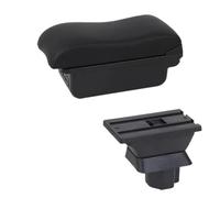 RORVECQ Para Mazda 2 Para Mazda 2 Para Demio Reposabrazos Caja De Almacenamiento Central Interior Retrofit Carga USB(B2 línea negra 3USB)