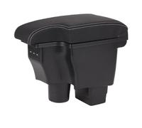 RORVECQ Para Mazda CX-3 Caja De Reposabrazos Retrofit Para Mazda 2 Versión Skyactiv Reposabrazos De Coche Caja De Almacenamiento Accesorios Coche Carga USB(B3 cuero genuino)