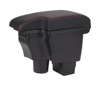 RORVECQ Para Mazda CX-3 Caja De Reposabrazos Retrofit Para Mazda 2 Versión Skyactiv Reposabrazos De Coche Caja De Almacenamiento Accesorios Coche Carga USB(A1 Cuero artificial)