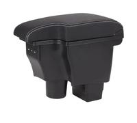 RORVECQ Para Mazda CX-3 Caja De Reposabrazos Retrofit Para Mazda 2 Versión Skyactiv Reposabrazos De Coche Caja De Almacenamiento Accesorios Coche Carga USB(A3 Cuero artificial)