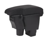 RORVECQ Para Mazda CX-3 Caja De Reposabrazos Retrofit Para Mazda 2 Versión Skyactiv Reposabrazos De Coche Caja De Almacenamiento Accesorios Coche Carga USB(B2 cuero genuino)