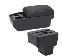 RORVECQ Para MAZDA CX-3 Caja Descansabrazos Retrofit Para Mazda 2 Skyactiv Versión Cx3 Almacenamiento Caja Descansabrazos Accesorios Interior Auto(C3 Negro blanco SIN USB)
