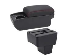 RORVECQ Para MAZDA CX-3 Caja Descansabrazos Retrofit Para Mazda 2 Skyactiv Versión Cx3 Almacenamiento Caja Descansabrazos Accesorios Interior Auto(B1 Negro rojo 6USB)