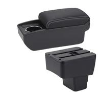 RORVECQ Para MAZDA CX-3 Caja Descansabrazos Retrofit Para Mazda 2 Skyactiv Versión Cx3 Almacenamiento Caja Descansabrazos Accesorios Interior Auto(B3 Negro blanco 6USB)