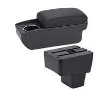RORVECQ Para MAZDA CX-3 Caja Descansabrazos Retrofit Para Mazda 2 Skyactiv Versión Cx3 Almacenamiento Caja Descansabrazos Accesorios Interior Auto(B2 Línea negra 6USB)