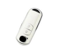 RORVECQ Para Mazda Para Atenza Para Axela Para Demio CX-5 CX-3 CX7 CX-9 2 3 4 Botones Funda De Llave Coche Protectora Llavero(BLANCO,4 button)