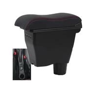 RORVECQ Para Mercedes Para Smart 453 Para Fortwo Para Forfour 2015-2019 Reposabrazos Piezas Retrofit Interior Caja Almacenamiento(B1 genuine cowhide 3USB)