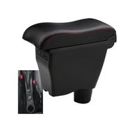 RORVECQ Para Mercedes Para Smart 453 Para Fortwo Para Forfour 2015-2019 Reposabrazos Piezas Retrofit Interior Caja Almacenamiento(C1 carbon texture 3USB)