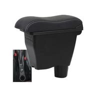 RORVECQ Para Mercedes Para Smart 453 Para Fortwo Para Forfour 2015-2019 Reposabrazos Piezas Retrofit Interior Caja Almacenamiento(A3 genuine leather 3USB)