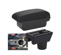 RORVECQ Para Mitsubishi Para Attrage Para Mirage Caja De Reposabrazos Para Space Star Caja De Reposabrazos Para Auto Caja De Almacenamiento Accesorios Coche(C2 Línea negra SIN USB)