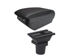 RORVECQ Para Mitsubishi Para Colt Caja De Reposabrazos Para Colt PLUS Reposabrazos De Coche Caja De Almacenamiento Central(H All Black 4 USB)
