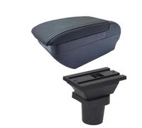 RORVECQ Para Mitsubishi Para Colt Caja De Reposabrazos Para Colt PLUS Reposabrazos De Coche Caja De Almacenamiento Central(F All Black No USB)