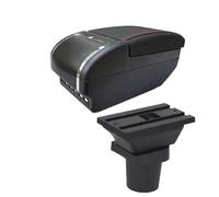RORVECQ Para Mitsubishi Para Colt Caja De Reposabrazos Para Colt PLUS Reposabrazos De Coche Caja De Almacenamiento Central(E red line 9USB)