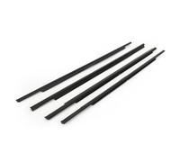 RORVECQ Para Mitsubishi Para Outlander 2007-2012 Ventanas 4 Piezas Moldura Externa De La Puerta Accesorios Sellado Coche Junta Goma
