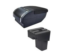 RORVECQ Para N&issan Para Juke Caja De Apoyabrazos Para Infiniti ESQ Apoyabrazos 2010-2019 Caja De Almacenamiento Detalles De Actualización Accesorios Para Coche(E black line 9USB)