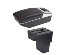 RORVECQ Para N&issan Para Juke Caja De Apoyabrazos Para Infiniti ESQ Apoyabrazos 2010-2019 Caja De Almacenamiento Detalles De Actualización Accesorios Para Coche(Una línea roja SIN USB)