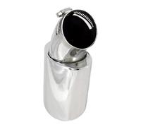 RORVECQ Para N&issan Para Qashqai J10 2007 2008 2009 2010 2011 2012-2015 Cubierta Tubo Escape Acero Inox Decoración Accesorios Coche(Plata,Tubo único)