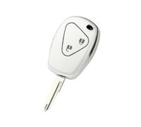 RORVECQ Para Nissan Para Terrano Para Almera Funda De Llave Coche TPU Protectora Llavero Accesorios(BLANCO,Single)