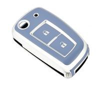 RORVECQ Para Nissan Para X-Trail Para Qashqai J11 Para Juke Para Murano Para Tiida Para Maxima Para Altima Funda Protectora Llave Coche(Blue silver)