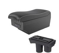 RORVECQ Para Peugeot 301 Caja Reposabrazos Caja De Almacenamiento Interior Suministros Auto Modificados Con Detalles USB(A3 Negro blanco 7USB)