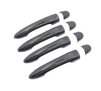 RORVECQ Para Renault para Clio 4 IV para Lutecia BH KH 2012~2021 Cubierta manija Puerta Accesorio Protector Auto Adhesivo(Carbon Fiber Look,Sin Cerradura, sin botón)