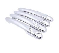 RORVECQ Para Renault para Clio 4 IV para Lutecia BH KH 2012~2021 Cubierta manija Puerta Accesorio Protector Auto Adhesivo(Plata,1 Ojo de Cerradura 2 Botones)