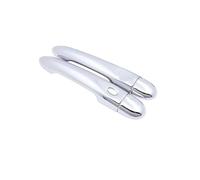 RORVECQ Para Renault para Clio IV MK4 2012 2013 2014 2015 2016-2019 Cubierta cromada manija Puerta Accesorio Auto Adhesivo(Sin Cerradura, 1 botón)