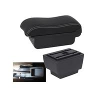 RORVECQ Para S&koda Para Fabia Apoyabrazos Para S&koda Fabia 3 III 2015-2021 Apoyabrazos Coche Almacenamiento Reforma Interior(B3 Negro blanco 3USB)