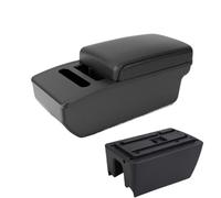 RORVECQ Para Suzuki Para Ertiga Para Ertiga XL7 Reposabrazos Coche Almacenamiento Con Portapañuelos(A2 Black Tissue Box)