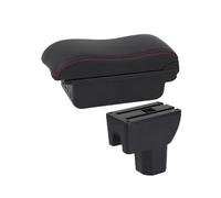 RORVECQ Para Suzuki Para IGNIS Caja De Reposabrazos Piezas De Retrofit Caja De Almacenamiento Interior Accesorios De Coche(B1 línea roja 3USB)