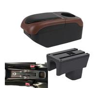 RORVECQ Para Suzuki Para Swift 2005-2024 Caja Apoyabrazos Accesorios Auto Detalles Interiores Caja Almacenamiento Piezas Retrofit(Black Curry)