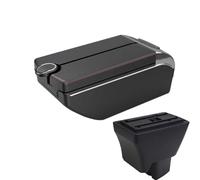 RORVECQ Para Tata Para Tirgo Reposabrazos Coche Piel Reposabrazos Interfaz Usb Caja Almacenamiento Accesorios Consola Central Automóvil(B1 Red line 7 usb)