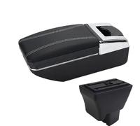 RORVECQ Para Tata Para Tirgo Reposabrazos Coche Piel Reposabrazos Interfaz Usb Caja Almacenamiento Accesorios Consola Central Automóvil(Línea blanca A3 Sin USB)