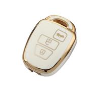 RORVECQ Para Toyota Para Camry Para Corolla Para Vios Para Prius C Para Highlander 2012-2020 Funda Protectora Para Llave De Coche Sin TPU(BLANCO,3button)