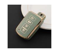 RORVECQ Para Toyota Para Corolla Para Camry Para Highlander Para Auris CHR Para Avalon Para Land Para Cruiser Auto TPU Funda Llave Coche(Verde)