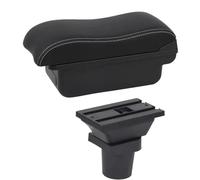 RORVECQ Para Toyota Para Yaris 3 Hybrid Para Yaris Para Vitz Caja De Apoyabrazos De Coche Modificación Interna Carga USB Accesorios De Coche(Línea Blanca C2)