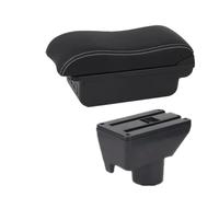 RORVECQ Para TOYOTA Para Yaris Para Vitz Caja De Brazo Para Coche Caja De Almacenamiento Central Accesorios De Coche Remodelación Interior(B2 Black white 3 USB)