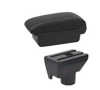 RORVECQ Para TOYOTA Para Yaris Para Vitz Caja De Brazo Para Coche Caja De Almacenamiento Central Accesorios De Coche Remodelación Interior(A1 Negro blanco NOUSB)