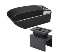 RORVECQ Para Universal Caja Apoyabrazos Central Para Modelo Universal Almacenamiento Auto Accesorios Auto Pieza Renovación(Black white No USB)