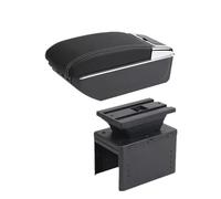 RORVECQ Para Vauxhall Para Opel Para Adam Para Astra J H G Para Corsa D C GTC Para Mokka X Caja De Descansabrazos Para Coche Consola Central(D3 línea blanca 7USB)