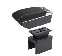 RORVECQ Para Vauxhall Para Opel Para Adam Para Astra J H G Para Corsa D C GTC Para Mokka X Caja De Descansabrazos Para Coche Consola Central(B3 línea blanca SIN USB)